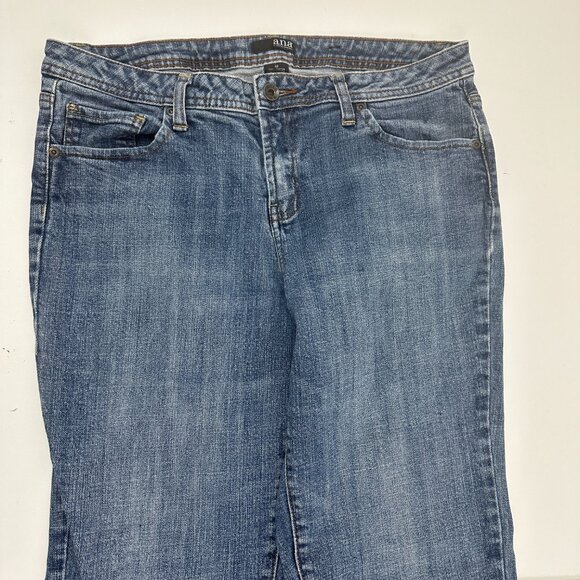 Ana Bootcut Women's size 12 Medium Wash Blue Denim Jeans - Picture 2 of 4